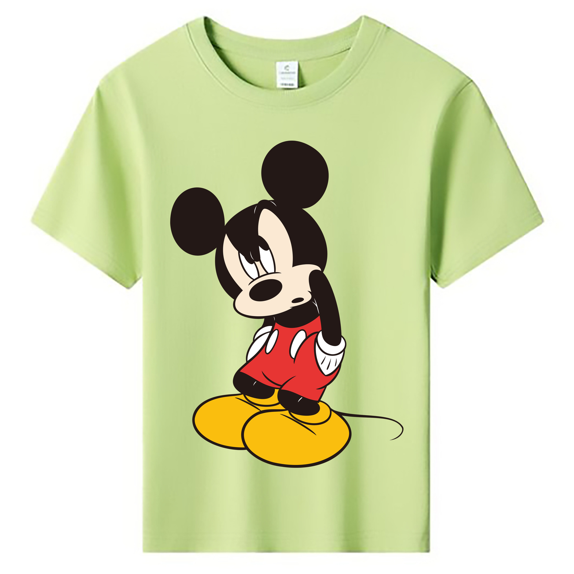 ミッキーマウス Mickey Mouse 綿100％キッズTシャツ（フロントプリント）